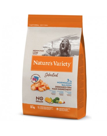 NATURE'S VARIETY SELECTED MED ADULT SALMON NORUEGO