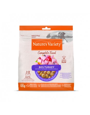 NATURE'S VARIETY FREEZE DRIED COMPLETE FOOD 120 GR