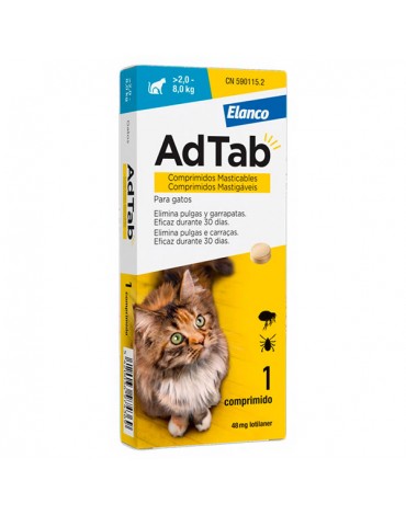 ADTAB COMPRIMIDOS MASTICABLES GATOS