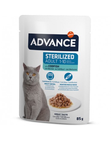 ADVANCE WET CAT STERILIZED BACALAO