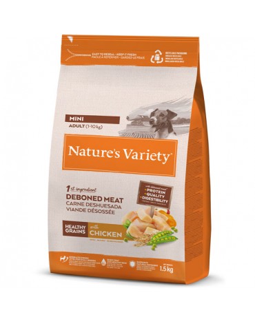 NATURE'S VARIETY NO GRAIN MINI ADULT CHICKEN