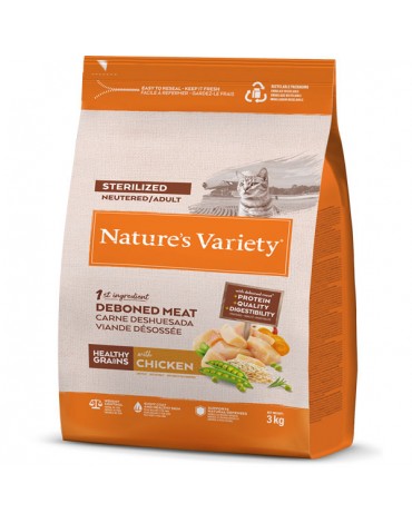 NATURE'S VARIETY HEALTHY GRAINS STERILIZED CHICKEN