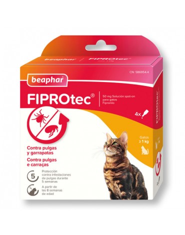 FIPROTEC GATO  4 PIPETAS BEAPHAR