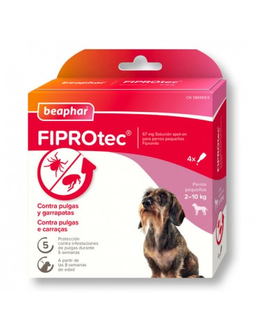 FIPROTEC SPOT ON PERRO 4 PIPETAS BEAPHAR